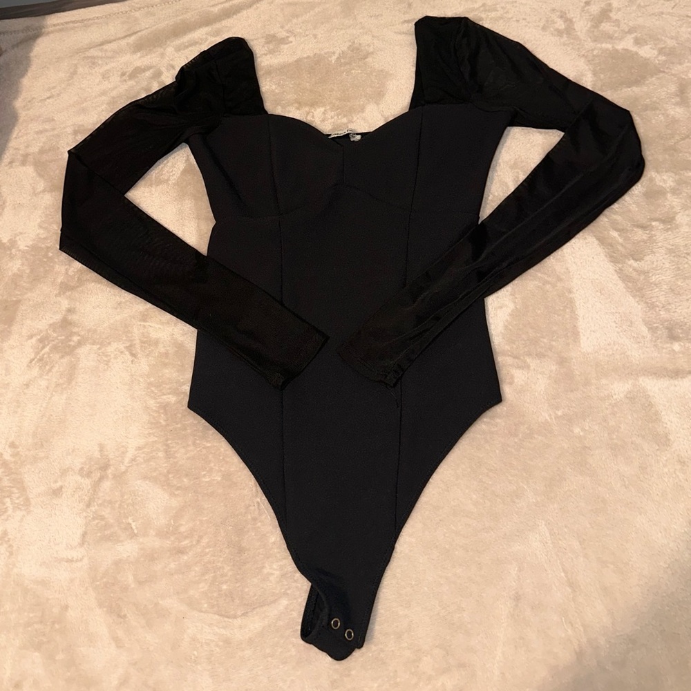 Black Long Sleeve Bodysuit